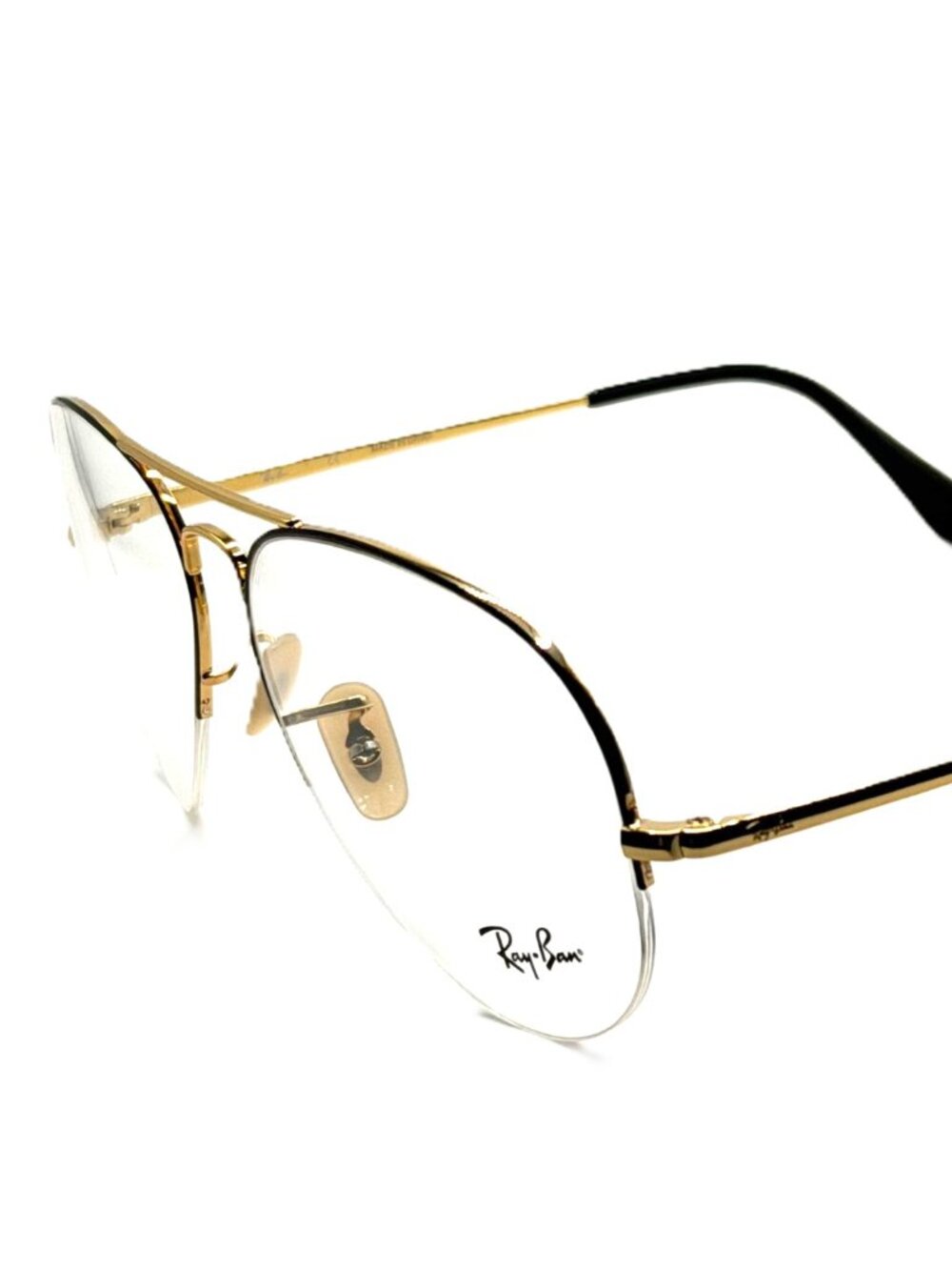 NEW RAY BAN RB 6589 2946 Black On Gold Unisex Eyeglasses 59mm 15 140